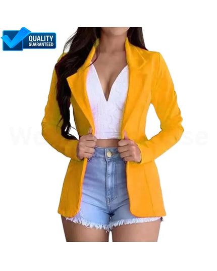 Women's Blazer 2024 – Formal Office Work Set Pocket Jacket Coat | Loose-Fit Women's Wear
