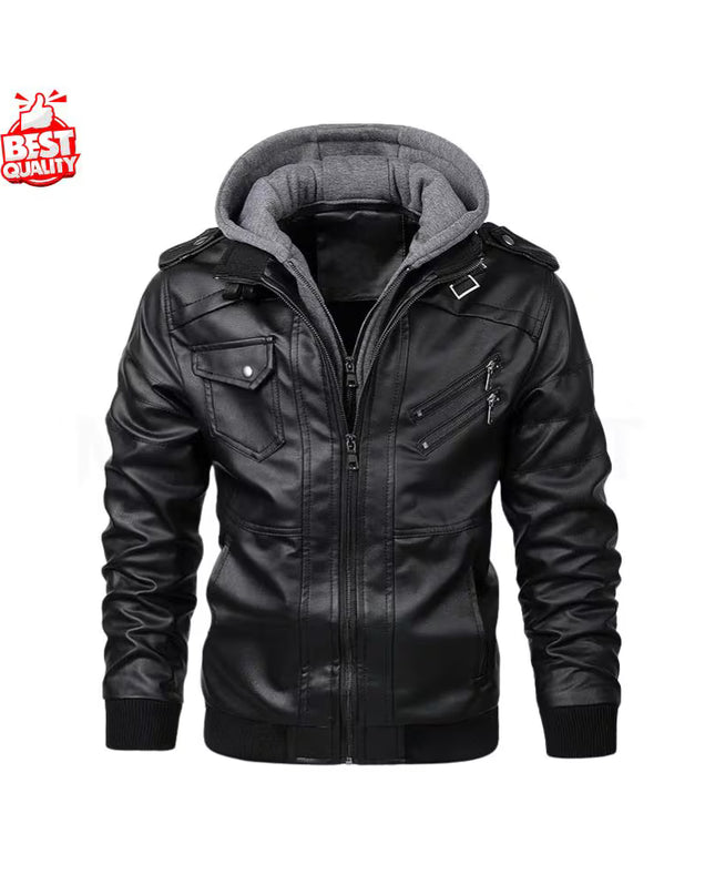 New Men's Leather Jackets Autumn Casual Motorcycle PU Jacket Biker Leather Coats Brand Clothing EU Size