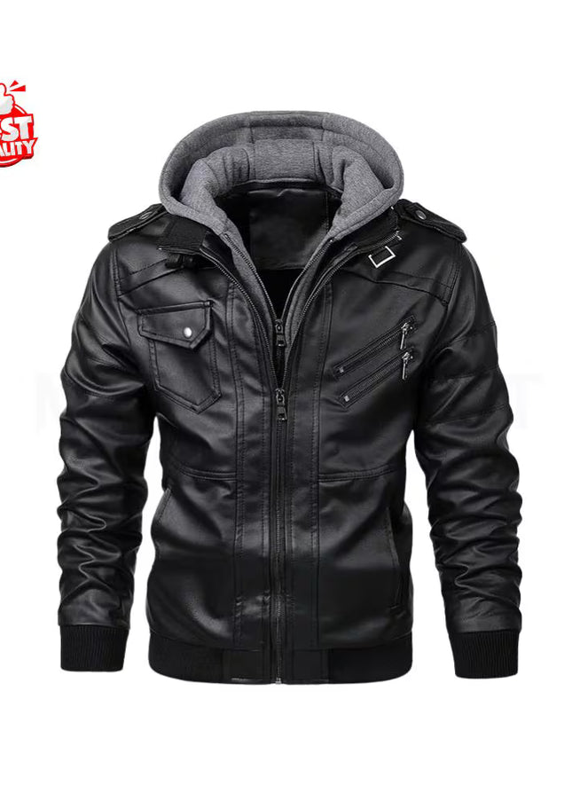 New Men's Leather Jackets Autumn Casual Motorcycle PU Jacket Biker Leather Coats Brand Clothing EU Size