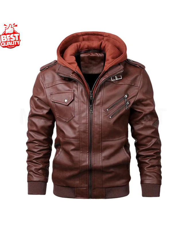 New Men's Leather Jackets Autumn Casual Motorcycle PU Jacket Biker Leather Coats Brand Clothing EU Size