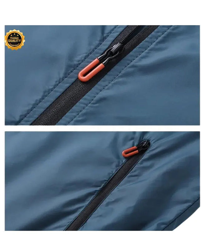 Men Women Unisex Stand Collar Sun Protection Shirt Summer Outdoor UV Proof Jacket Couple Lightweight Air Conditioning Coat