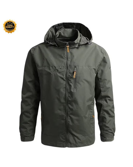 Hiking Waterproof Jacket Men’s New Autumn Casual Sports Detachable Hooded Coat Field Mountain Climbing Travel Thin Windbreaker