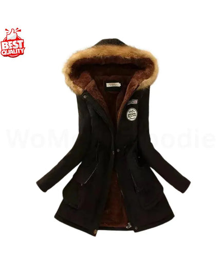 Women’s Cotton Padded Jacket | Autumn Winter Slim Fit | Warm Casual Embroidered Outerwear | Fashionable Thick Short Jacket | Gift for her