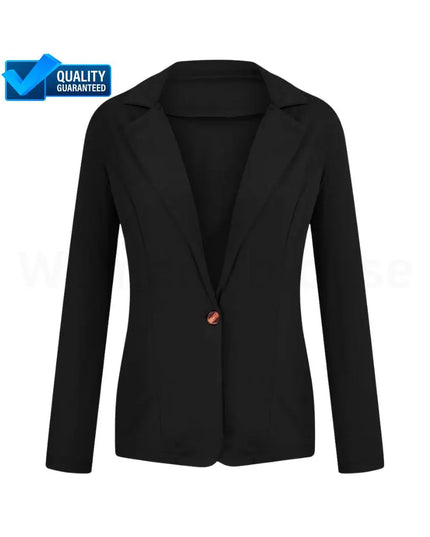Women's Blazer 2024 – Formal Office Work Set Pocket Jacket Coat | Loose-Fit Women's Wear