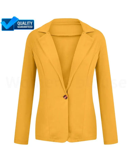 Women's Blazer 2024 – Formal Office Work Set Pocket Jacket Coat | Loose-Fit Women's Wear