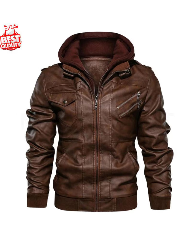 New Men's Leather Jackets Autumn Casual Motorcycle PU Jacket Biker Leather Coats Brand Clothing EU Size