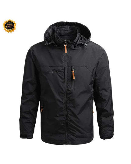 Hiking Waterproof Jacket Men’s New Autumn Casual Sports Detachable Hooded Coat Field Mountain Climbing Travel Thin Windbreaker