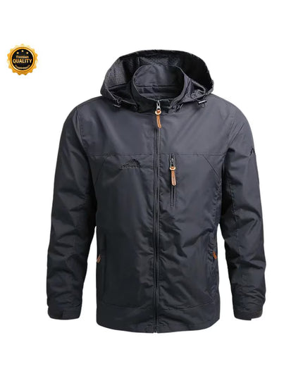 Hiking Waterproof Jacket Men’s New Autumn Casual Sports Detachable Hooded Coat Field Mountain Climbing Travel Thin Windbreaker