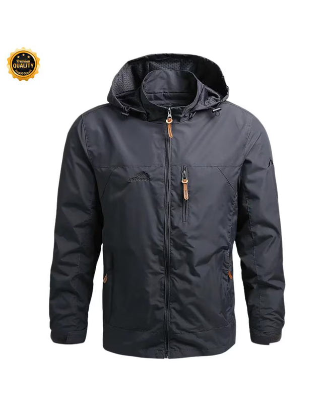 Hiking Waterproof Jacket Men’s New Autumn Casual Sports Detachable Hooded Coat Field Mountain Climbing Travel Thin Windbreaker