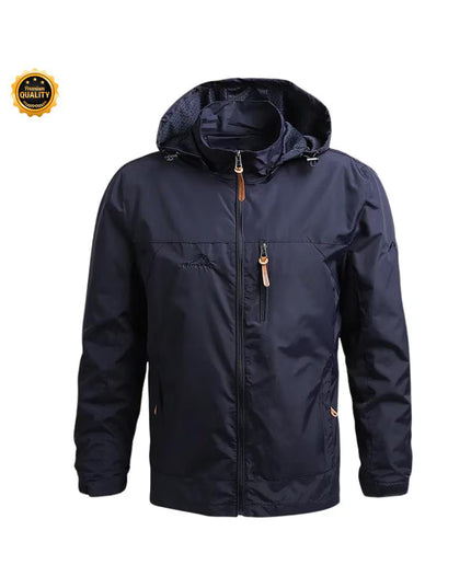 Hiking Waterproof Jacket Men’s New Autumn Casual Sports Detachable Hooded Coat Field Mountain Climbing Travel Thin Windbreaker