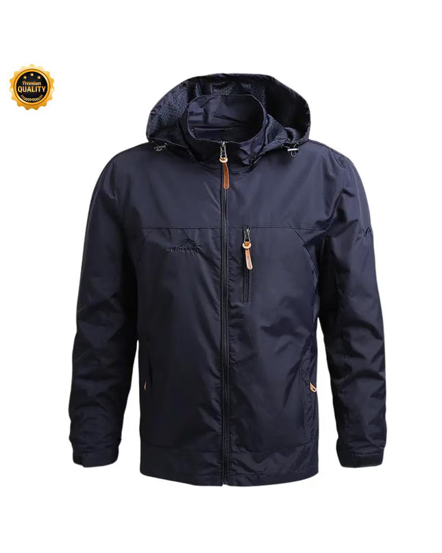 Hiking Waterproof Jacket Men’s New Autumn Casual Sports Detachable Hooded Coat Field Mountain Climbing Travel Thin Windbreaker