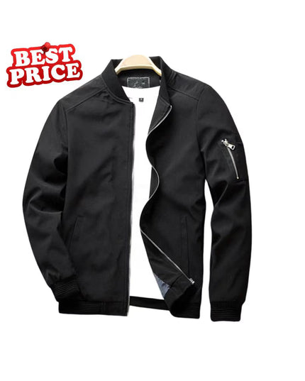 Men’s Slim Fit Bomber Jacket – Lightweight Casual Fashion Outerwear | Spring & Autumn Windbreaker Coat (Sizes up to 6XL)