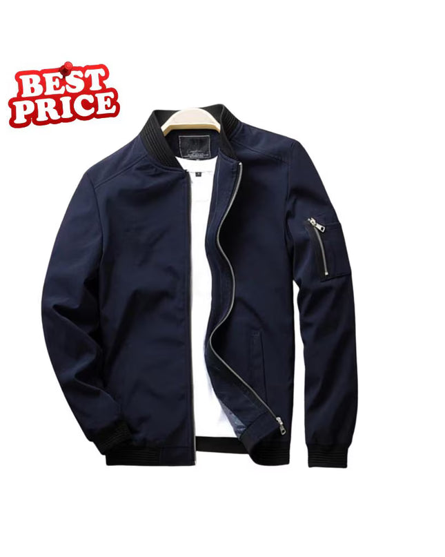 Men’s Slim Fit Bomber Jacket – Lightweight Casual Fashion Outerwear | Spring & Autumn Windbreaker Coat (Sizes up to 6XL)